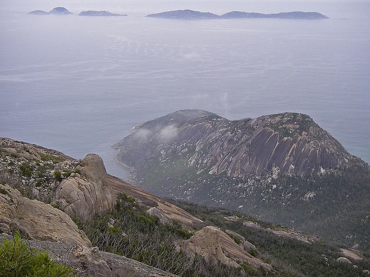 Australien Wilsons Prom Mount Oberon Blick nach unten