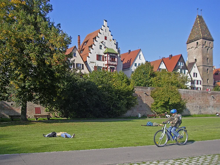 Ulm Donauufer Stadtmauer