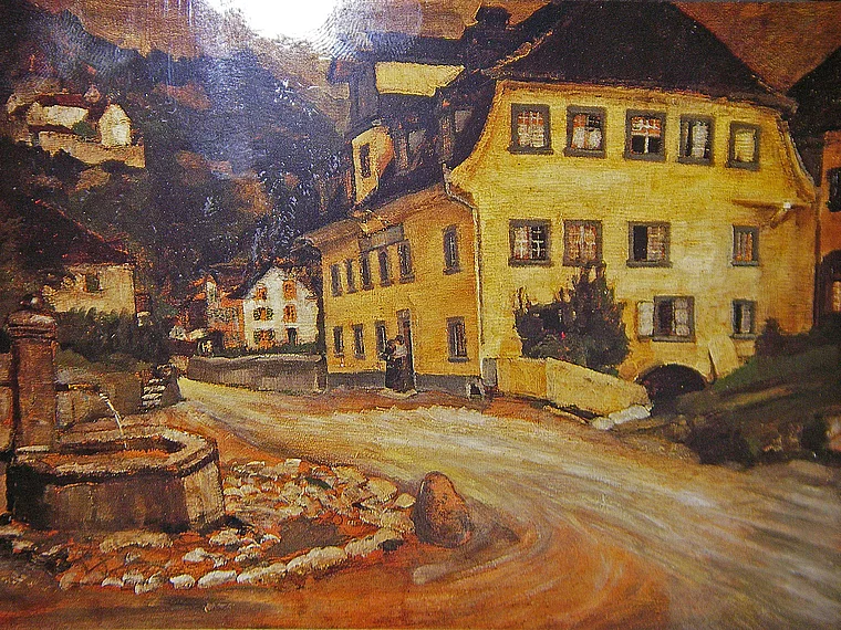 Liechtenstein Vaduz Gasthof Löwen Gemälde