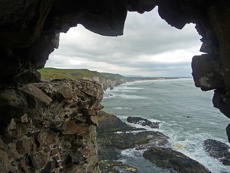 Nordirland Dunluce Castle Ausblick