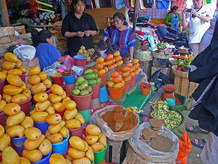 Mexiko Markt Obststand
