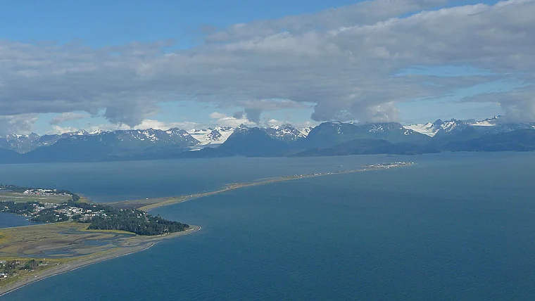 Alaska Homer Spit aus der Luft