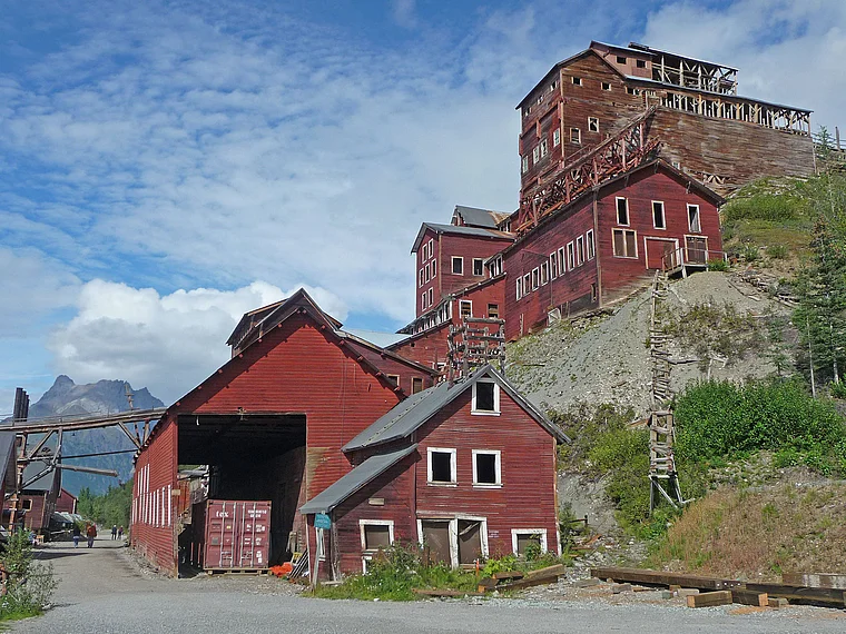 Alaska Kennecott Kupferhütte halbtotal