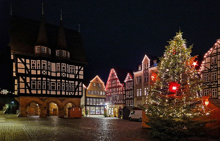 Alsfeld Marktplatz Advent