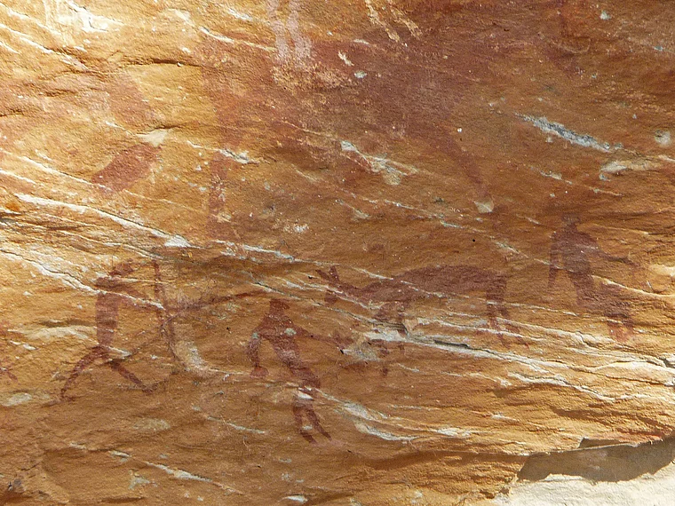 Südafrika Drakensberge Giant's Castle San Felszeichnungen
