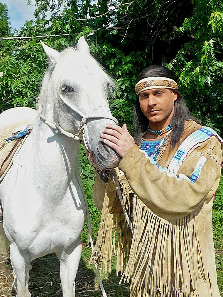 Karl May Festspiele Dasing Winnetou mit Pferd