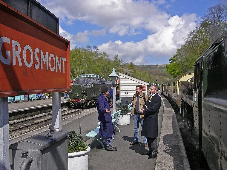 Yorkshire Grosmont Bahnsteig