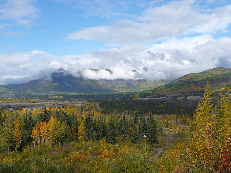 Alaska Glenn Hihgway Landschaft Herbst