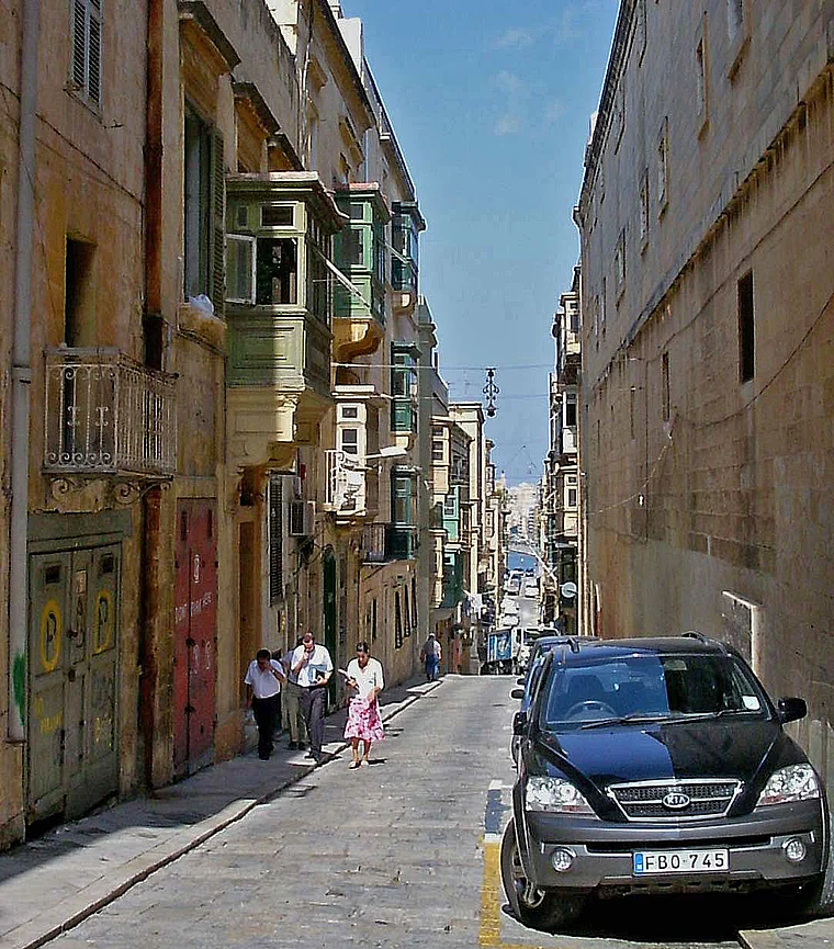 Malta Valletta enge Gasse