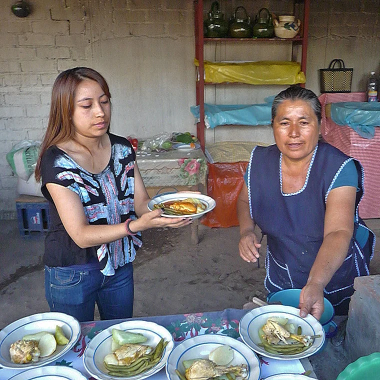 Mexiko San Felipe Tejalapam Gaststätte Francisca Cruz