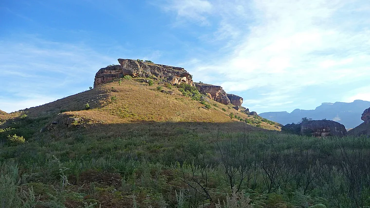 Südafrika Drakensberge Giant's Castle halbnah