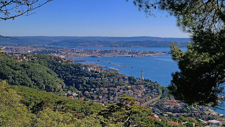 Triest Strada napoleonica Aussicht