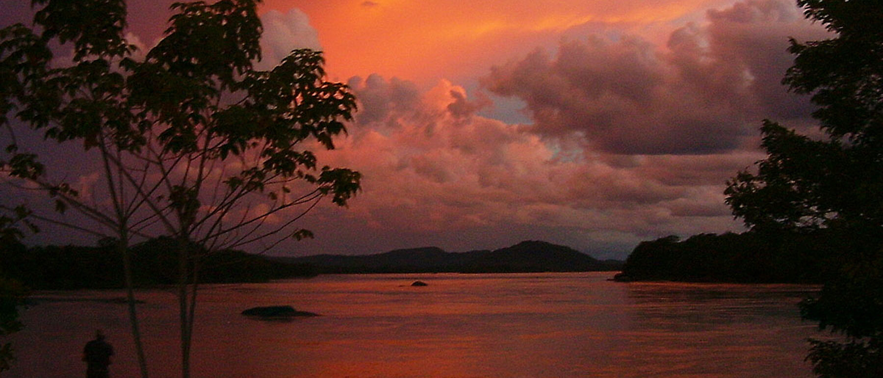 Venezuela Orinoco Abendrot