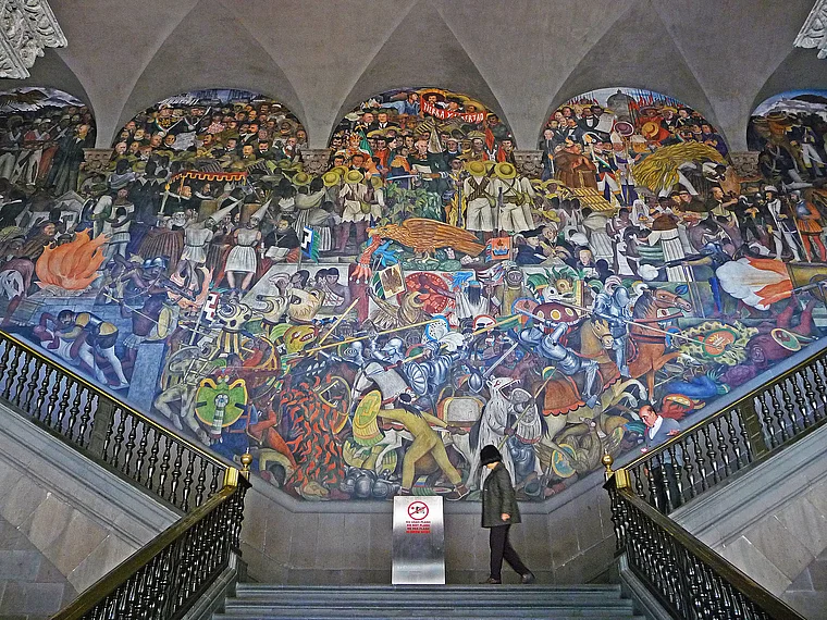 Mexico City Nationalpalast Wandgemälde