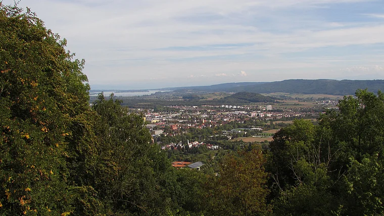 Hohentwiel Blick auf Singen
