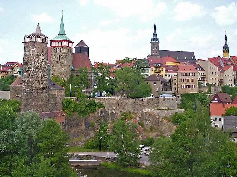Bautzen Totale mit fünf Türmen