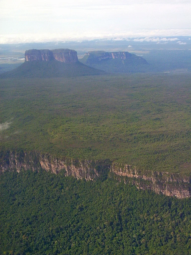 Venezuela Gran Sabana Tepuis aus der Luft