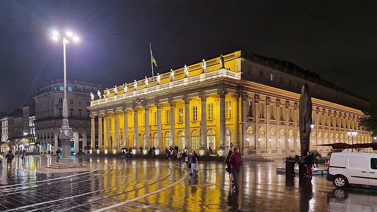 Bordeaux Oper Nachtaufnahme