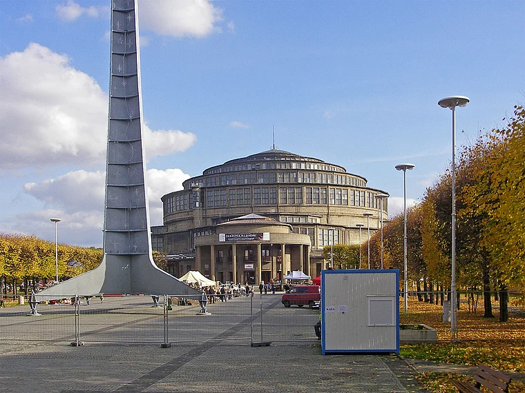 Breslau Jahrhunderthalle außen