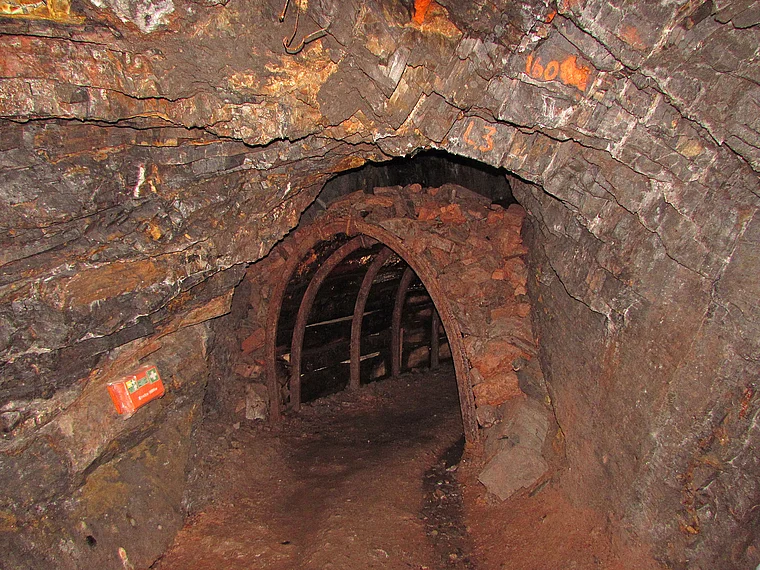 Korbach Besucherstollen Ruschelzone