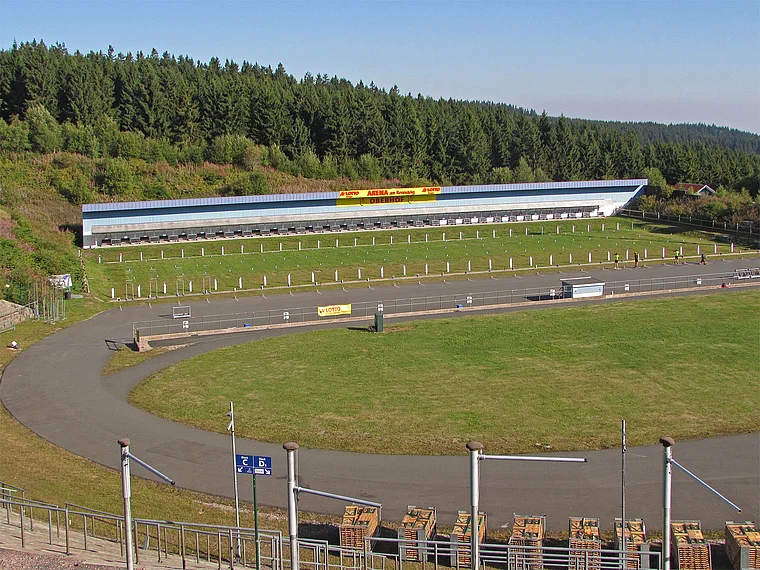 Oberhof Biathlon Schießanlage Sommer