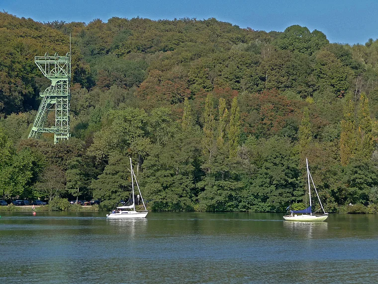 Essen Baldeneysee Zeche Carl Funke Förderturm