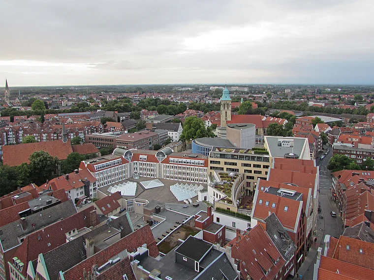 Münster Lambertikirche Ausblick zur Martinikirche