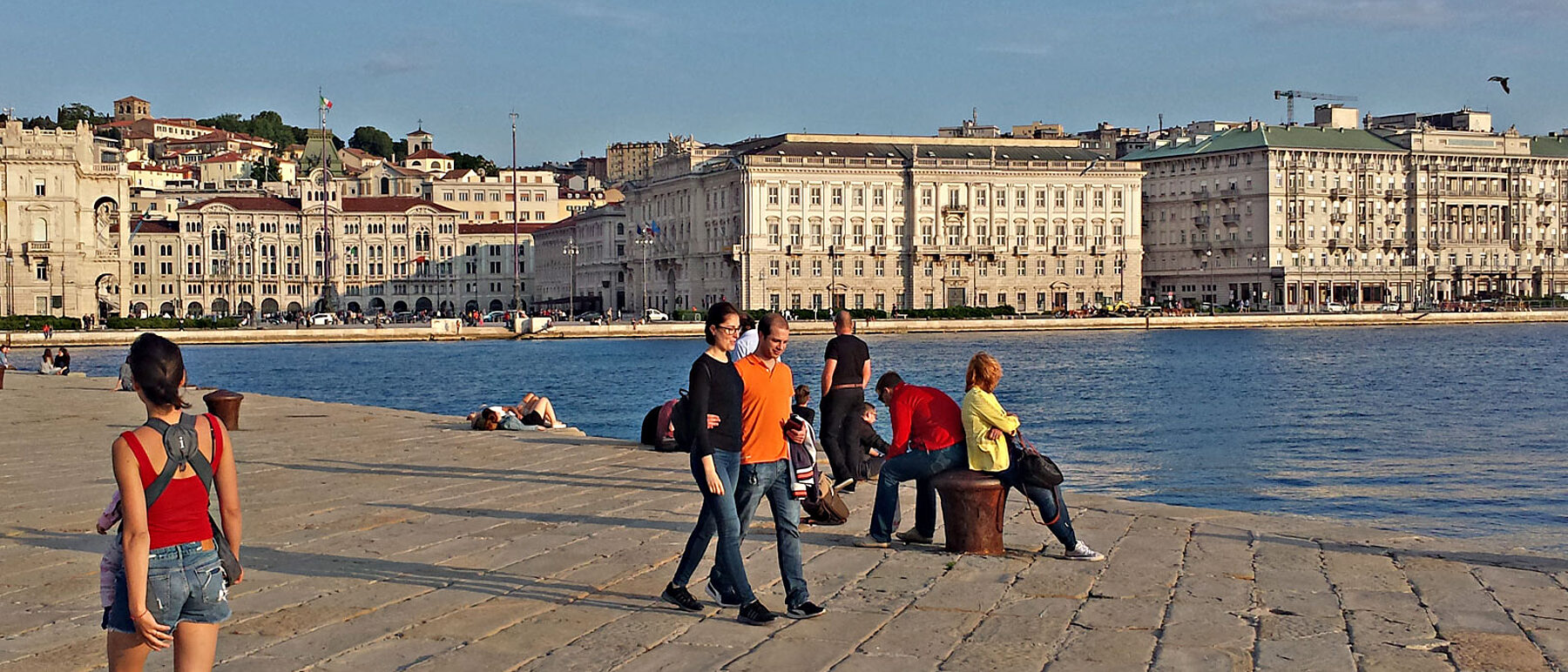 Triest Molo Audace Sommer