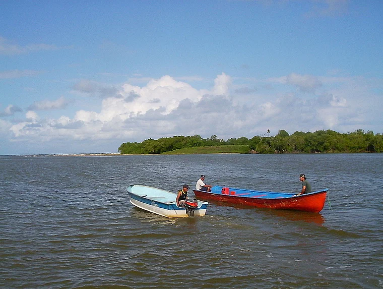 Venezuela Laguna de Tacarigua Fischerboote