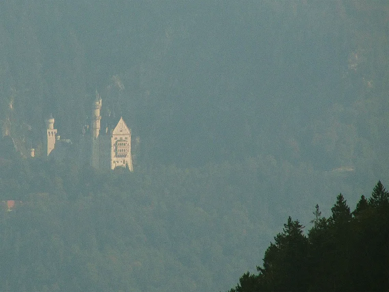 Burg Falkenstein Blick auf Neuschwanstein
