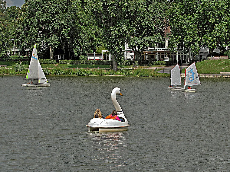 Münster Schwanensee Tretboot