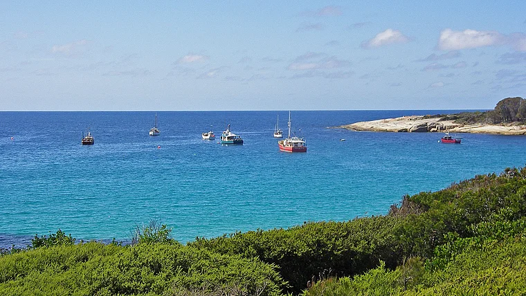 Tasmanien Ostküste Fischerboote