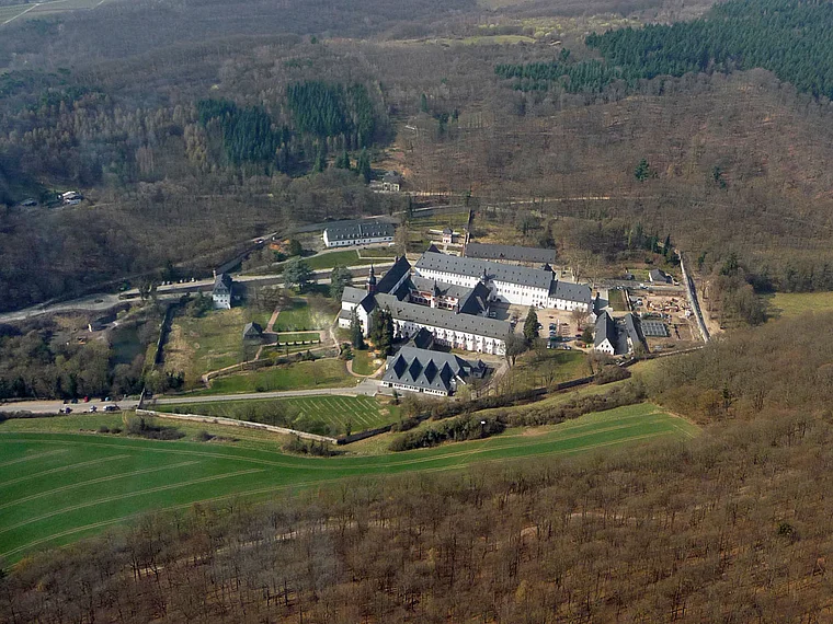 Eltville Kloster Eberbach Vogelperspektive