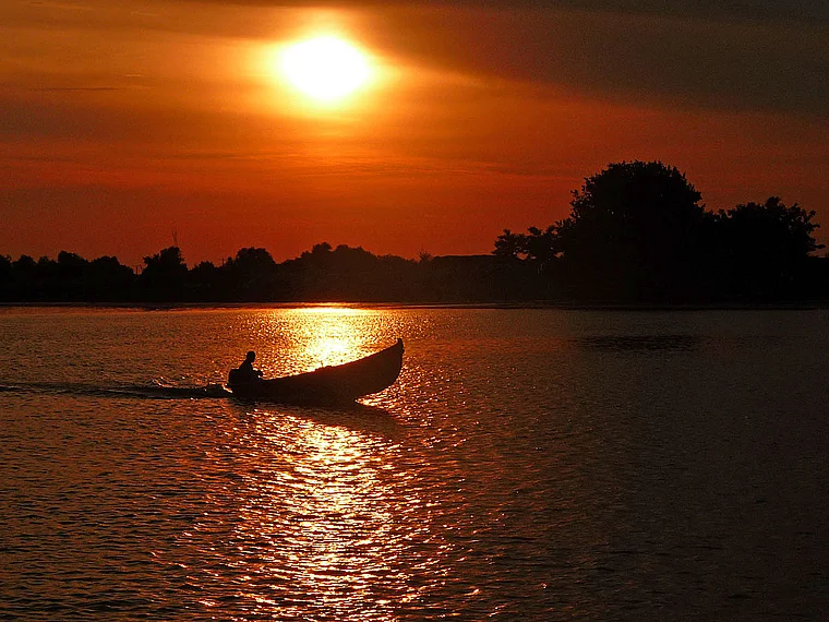 Rumänien Donau Delta Sonnenuntergang