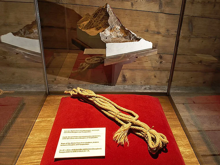Zermatt Museum Seil Erstbesteiger Matterhorn