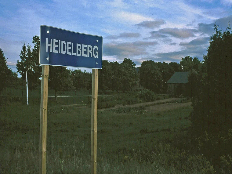 Heidelberg Ontario Ortsschild