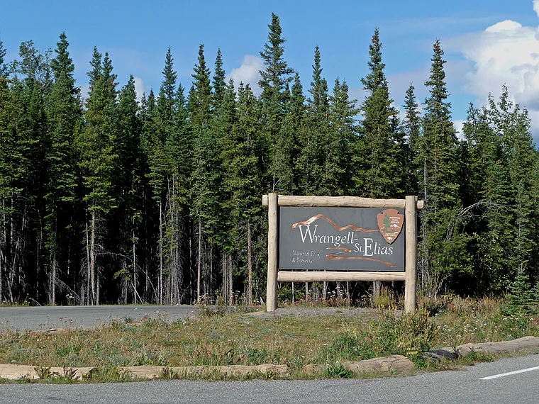Alaska Schild Wrangell St. Elias