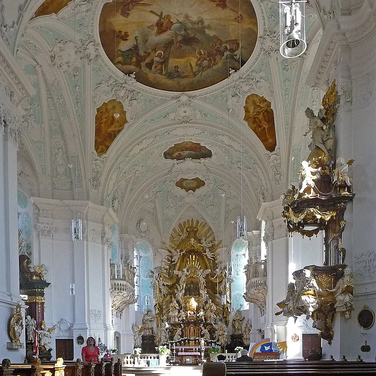 Fränkische Schweiz Gößweinstein Basilika innen