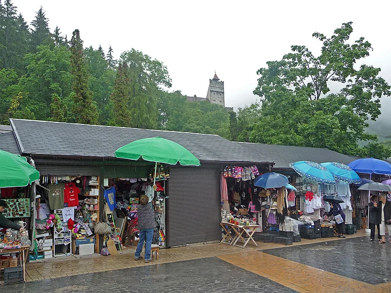 Rumänien Dracula Schloss Souvenirhändler