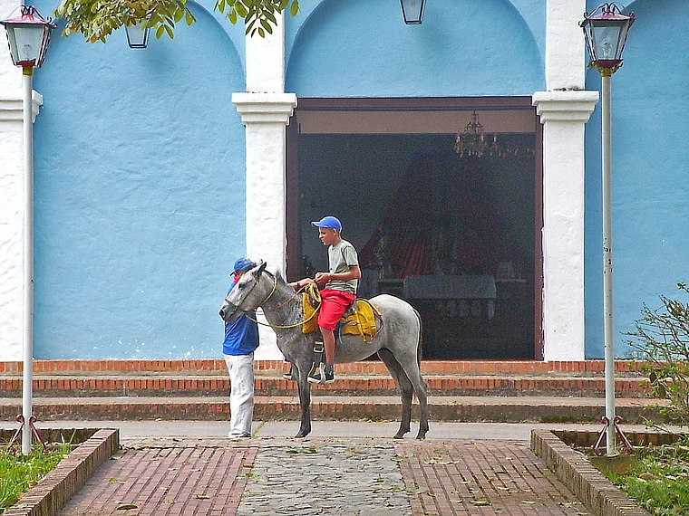 Venezuela Junge auf Pferd