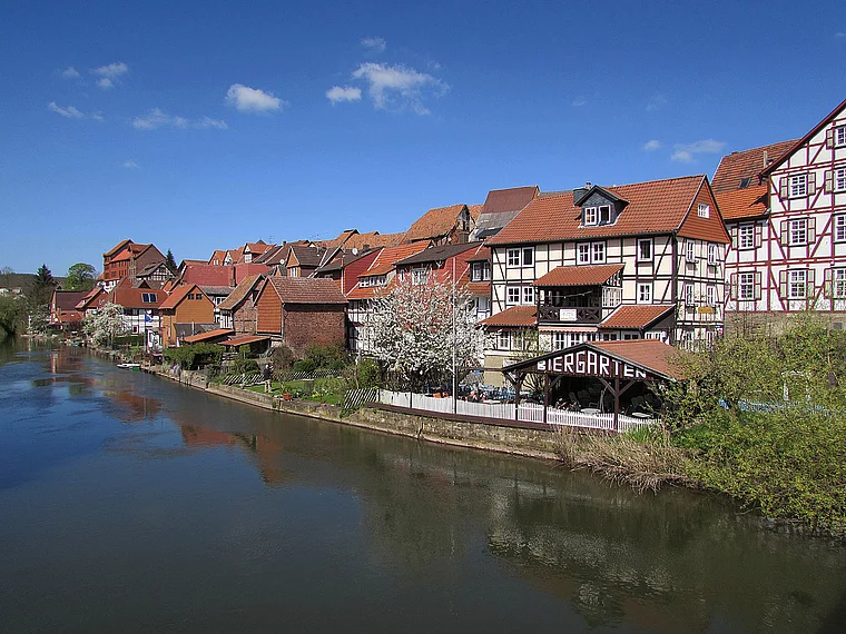 Bad Sooden-Allendorf Alte Werrabrücke Ausblick