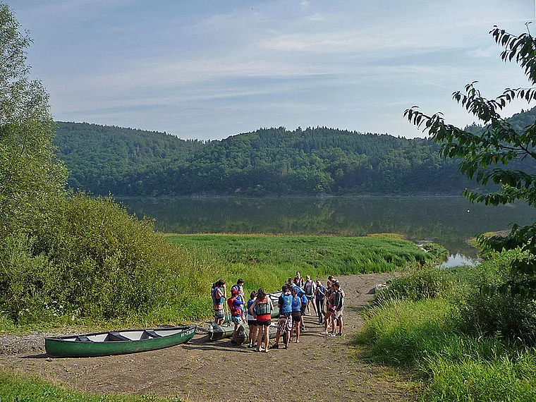 Vöhl Edersee Kanu Einstieg