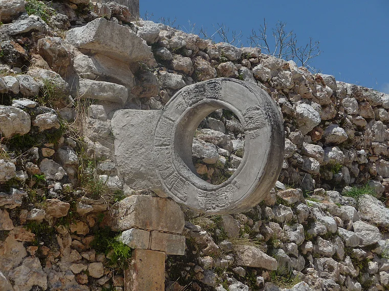 Mexiko Uxmal Ballspielplatz Tor