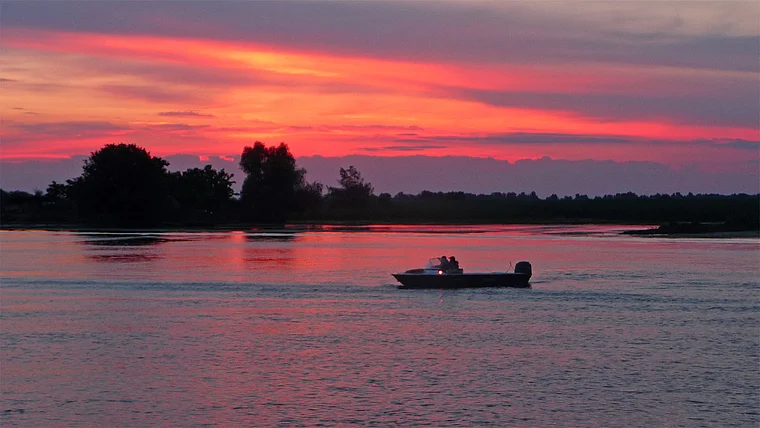 Rumänien Donau Delta Abendlicht