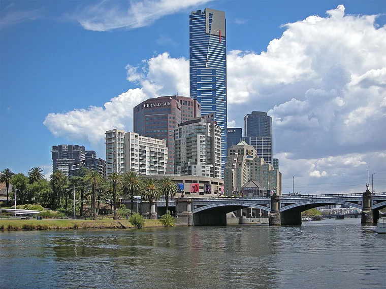 Melbourne Yarra River Eureka Tower