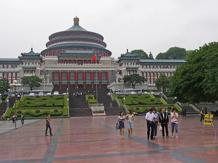 Chongqing Halle des Volkes außen
