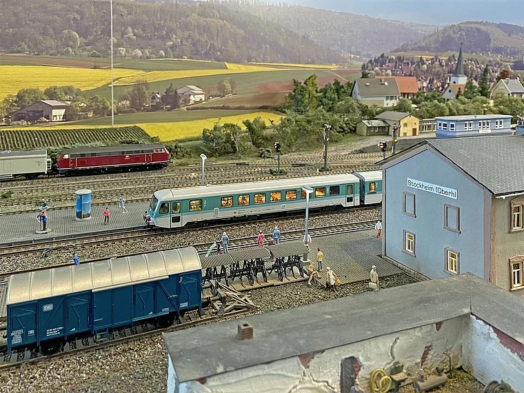 Glauburg Bahnhof Stockheim Modell