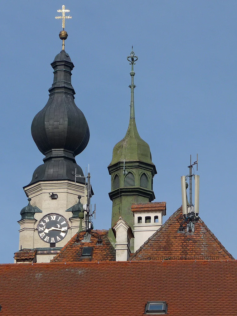 Braunau Kirchturm Rathausturm