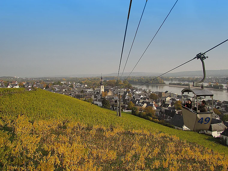 Rüdesheim Seilbahn Herbst