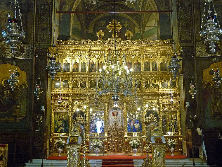 Bukarest orthodoxe Kathedrale Altar
